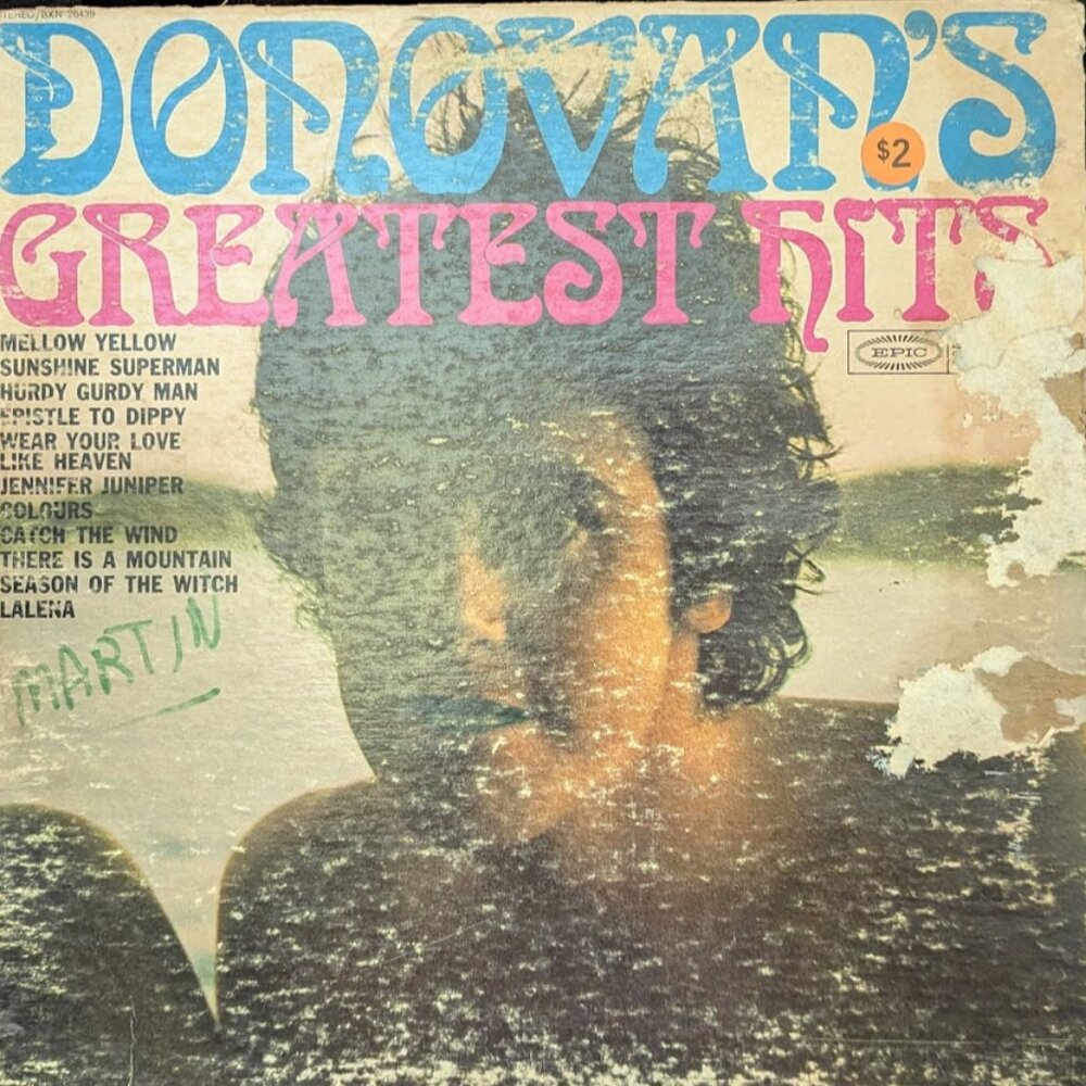 Donovan's Greatest Hits 1969 Epic records BXN 26439 VTG Vintage vinyl lp album